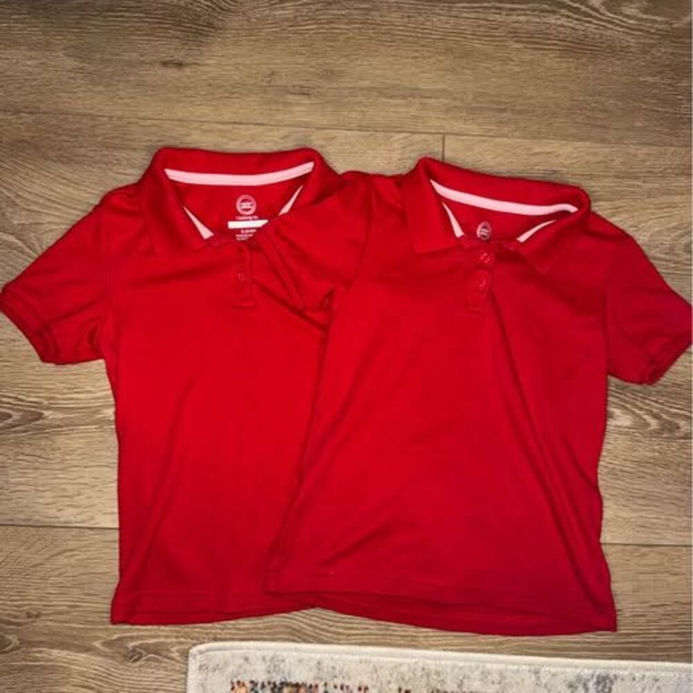 Wonder Nation Red Polo Shirts Set of 2 Size S (6-6X)